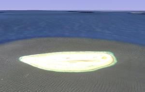 white butter-like and the land was expanded from underneath